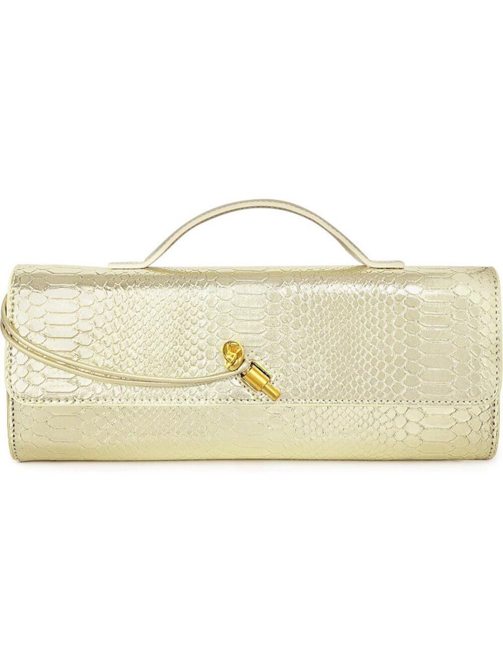 〽️Women's Gold Woven Leather Suede Evening Clutch Crossbody Bag Formal Handbag